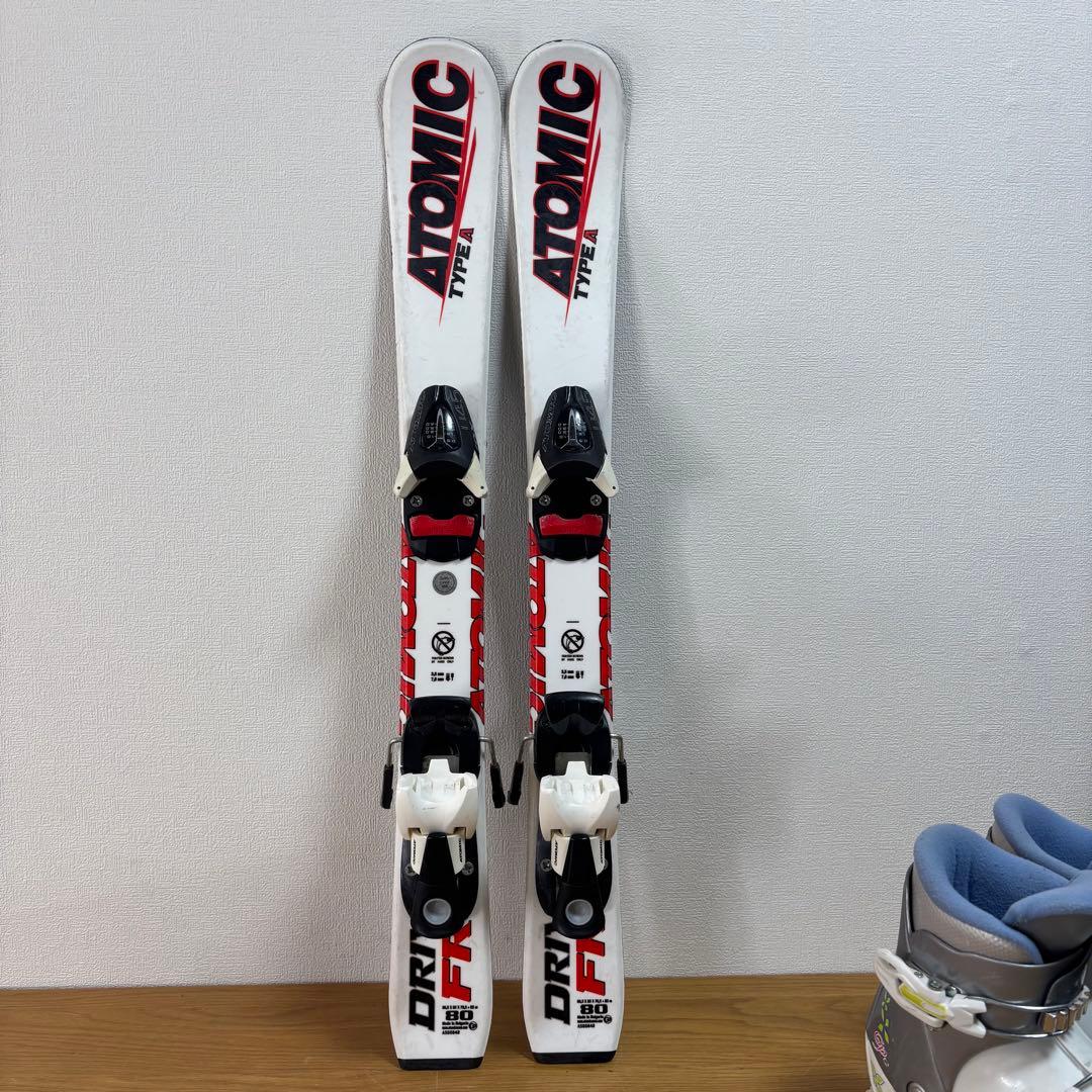 ジュニアスキーセット　Atomic 80cm 19cm