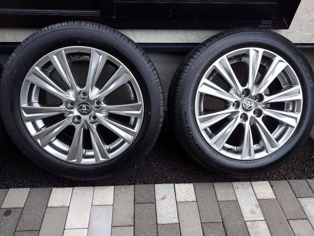 【新車外し送料込】30アルファード・ヴェルファイア18インチ純正ホイールタイヤ付