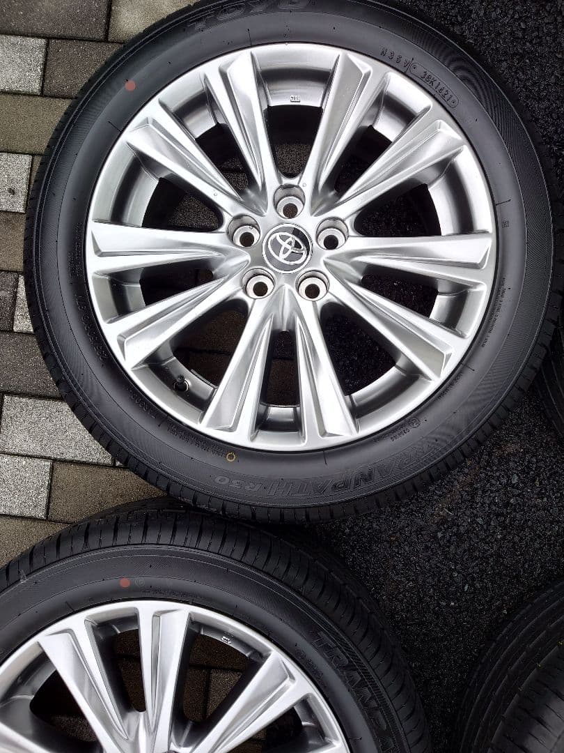 【新車外し送料込】30アルファード・ヴェルファイア18インチ純正ホイールタイヤ付