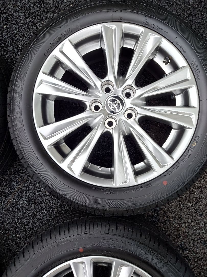 【新車外し送料込】30アルファード・ヴェルファイア18インチ純正ホイールタイヤ付