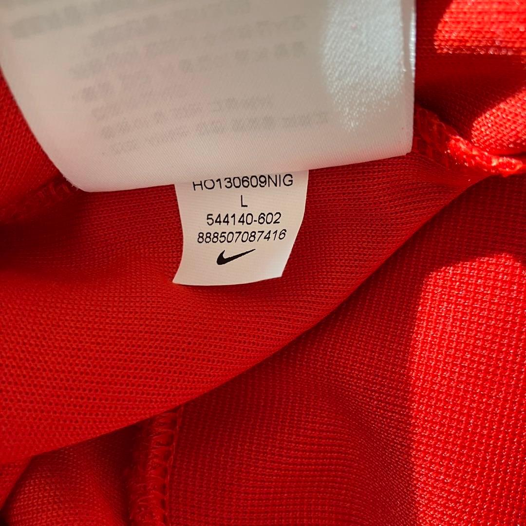 新品タグ付き☆NIKE ナイキ トラックジャケット 赤ジャージ ジップアップ L