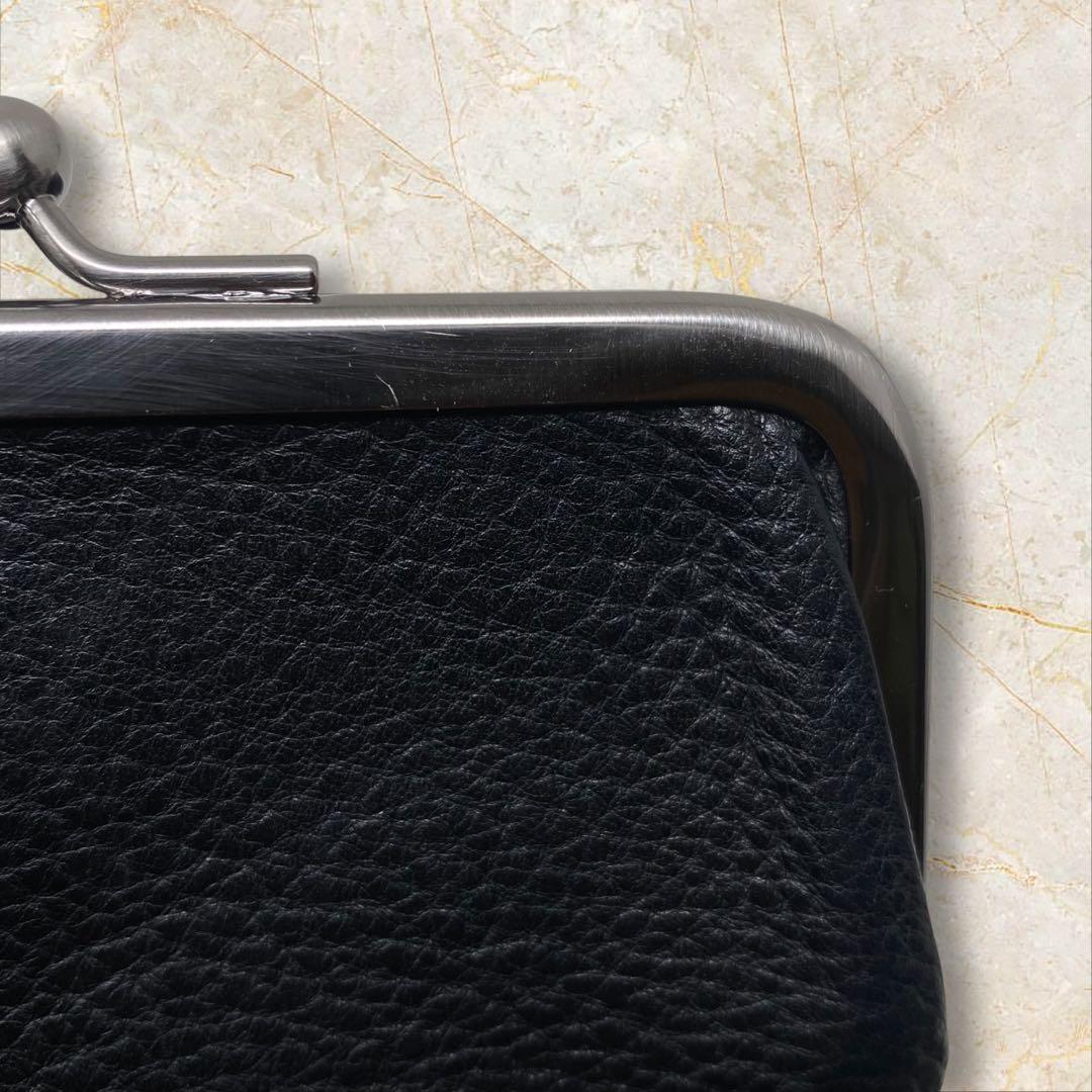 土屋鞄 トーンオイルヌメ がま口ポケット財布 ブラック 財布 がま口 黒