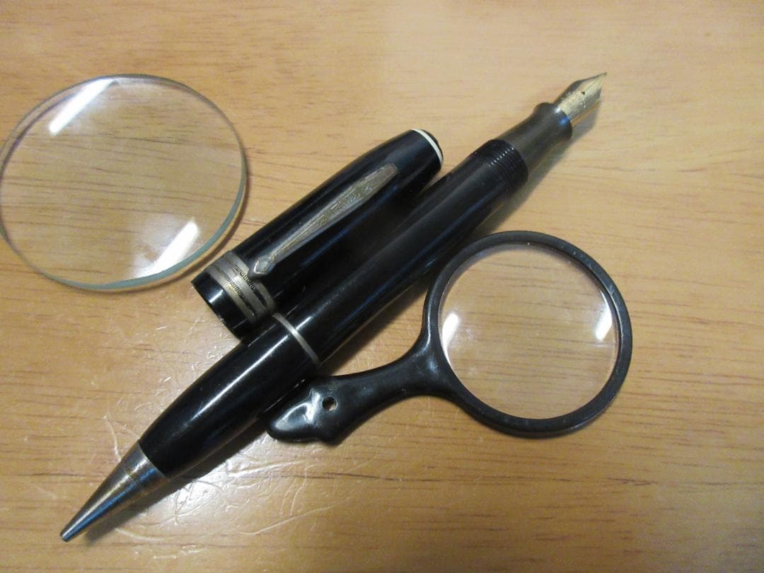 親子万年筆 レバーフィラー式 1.18mm規格 5号ニブ　大型