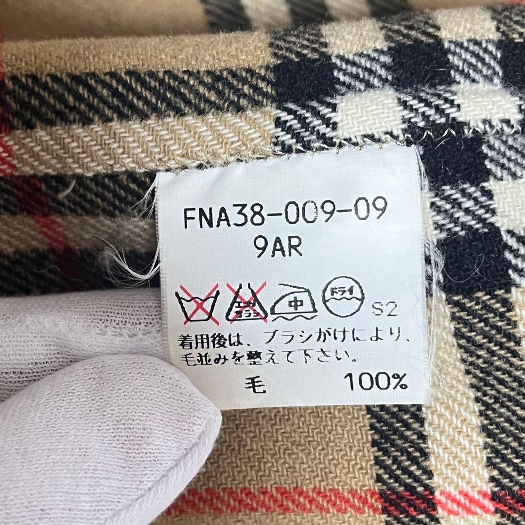 希少✨ バーバリーズ リバーコート カシミヤ混 ノバチェック 9 金ボタン 黒