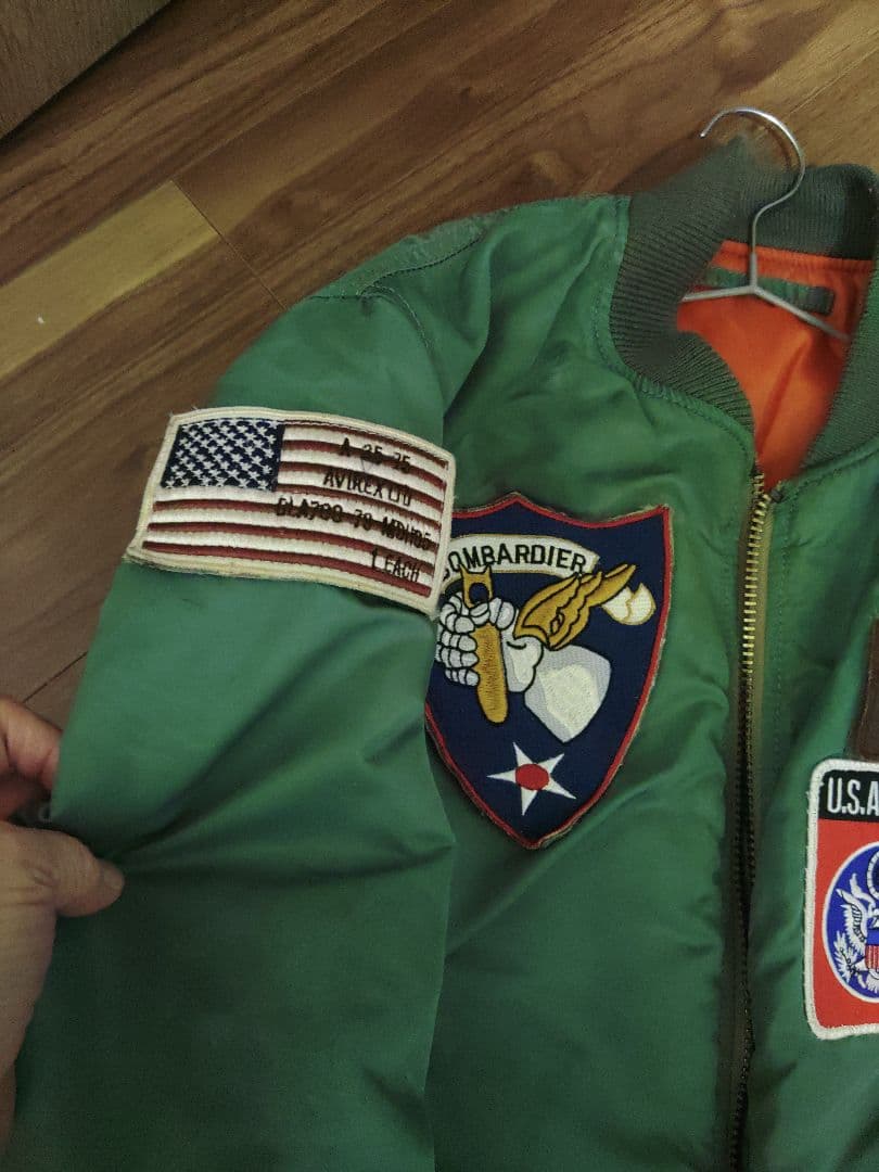 アビレックス MA-1 35周年記念 L〜XL相当 カスタムフライトジャケット