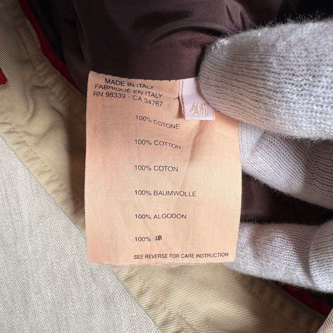 PRADA SPORT プラダスポーツ ラバーロゴ コットン ベージュ 46