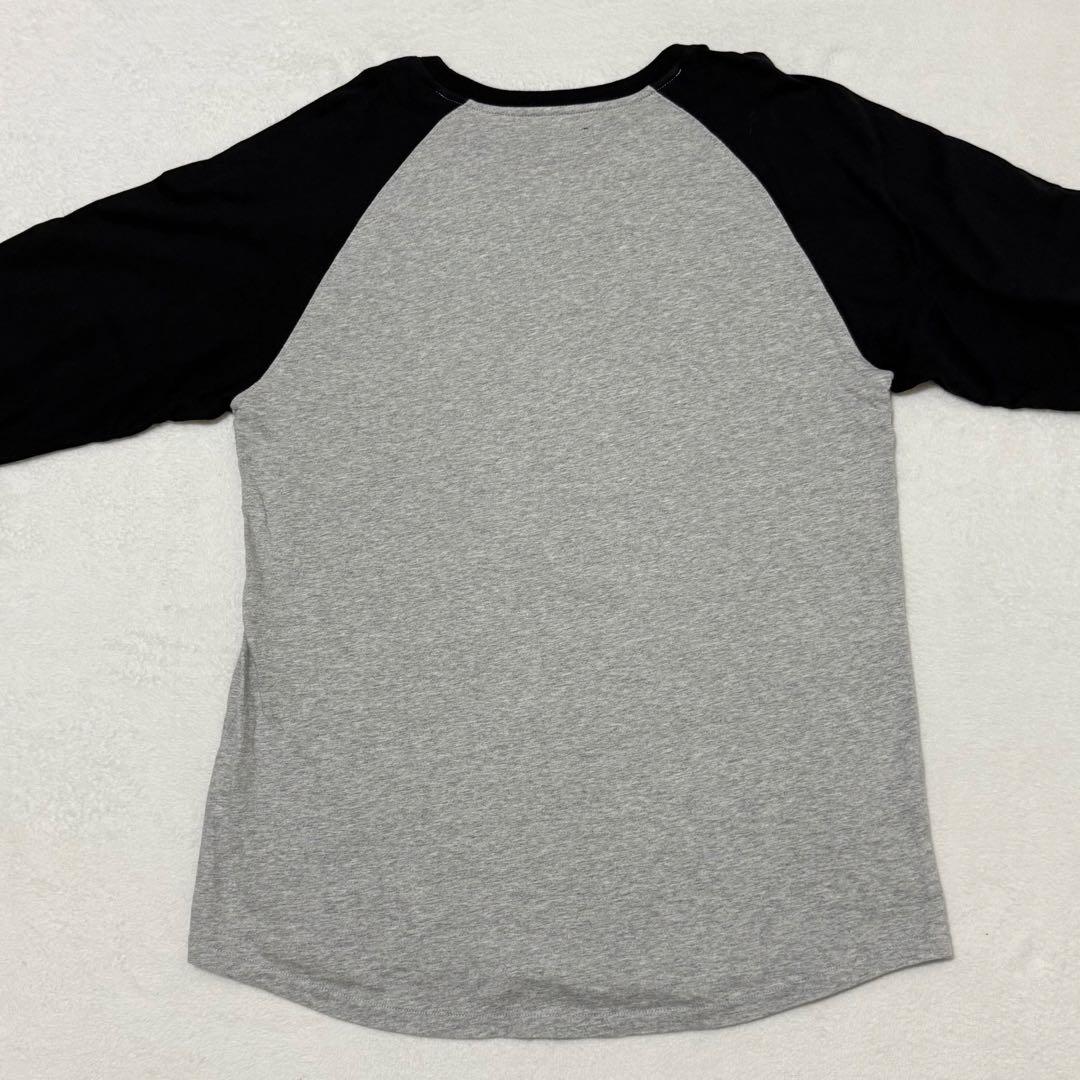 【stüssy】希少80s ラグランスリーブ　長袖カットソー　tシャツ　Lサイズ