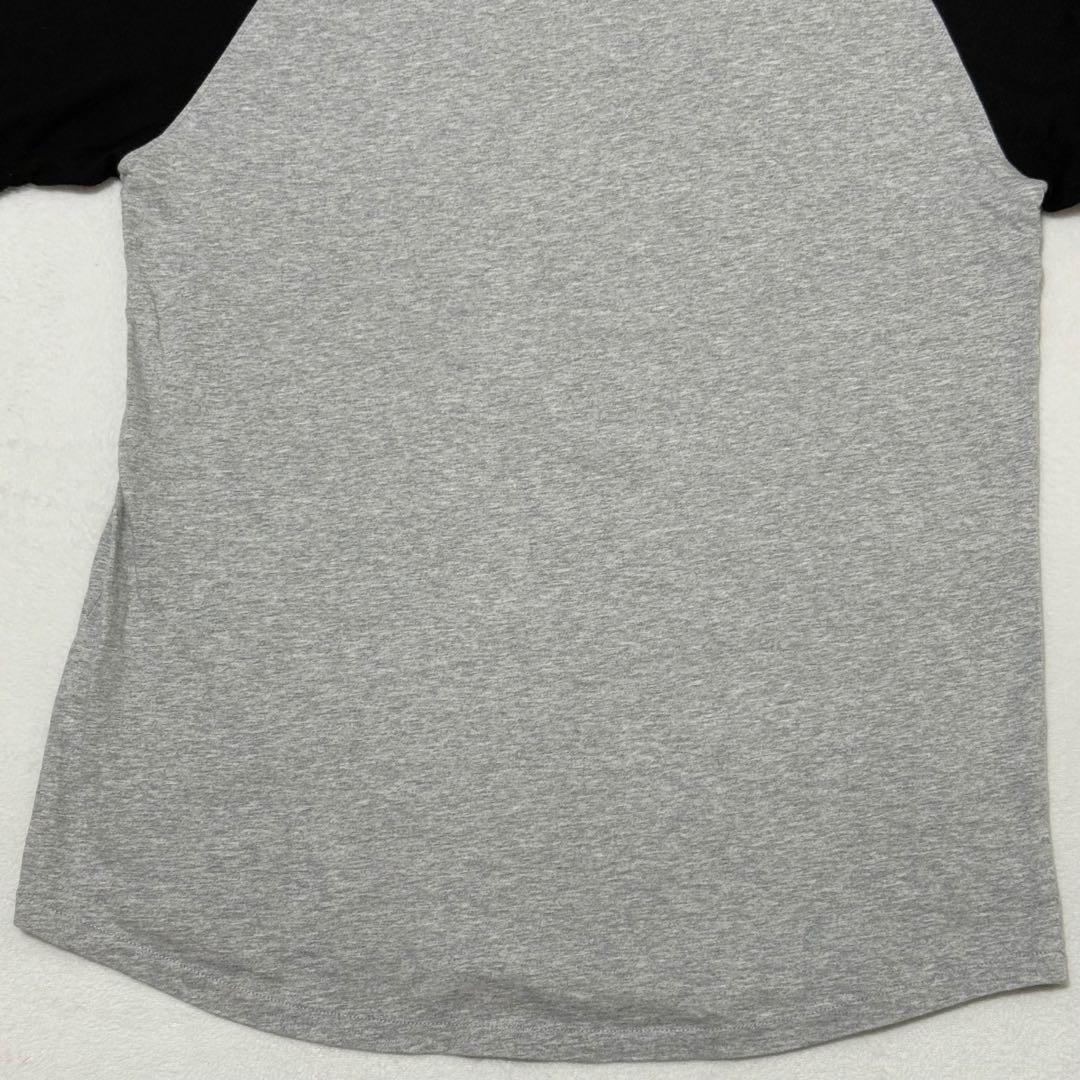 【stüssy】希少80s ラグランスリーブ　長袖カットソー　tシャツ　Lサイズ