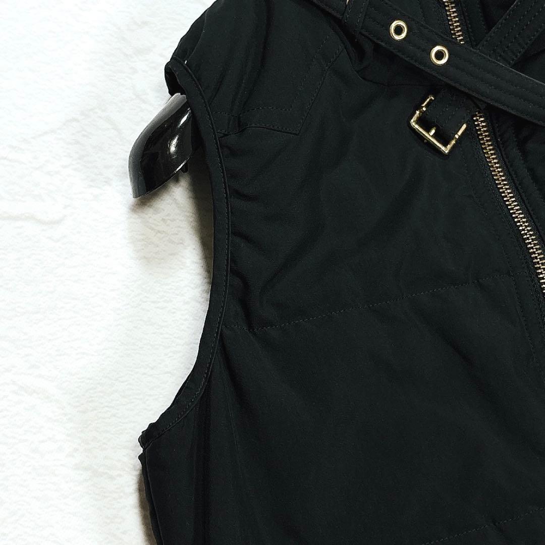 美品✨バーバリーブルーレーベル ダウンベスト 中綿 ノバチェック ホースロゴ刺繍