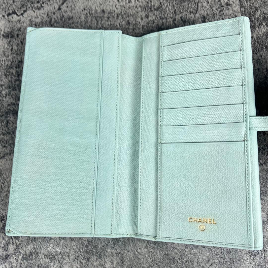 CHANEL ココマーク ココボタン レザー Wホック長財布