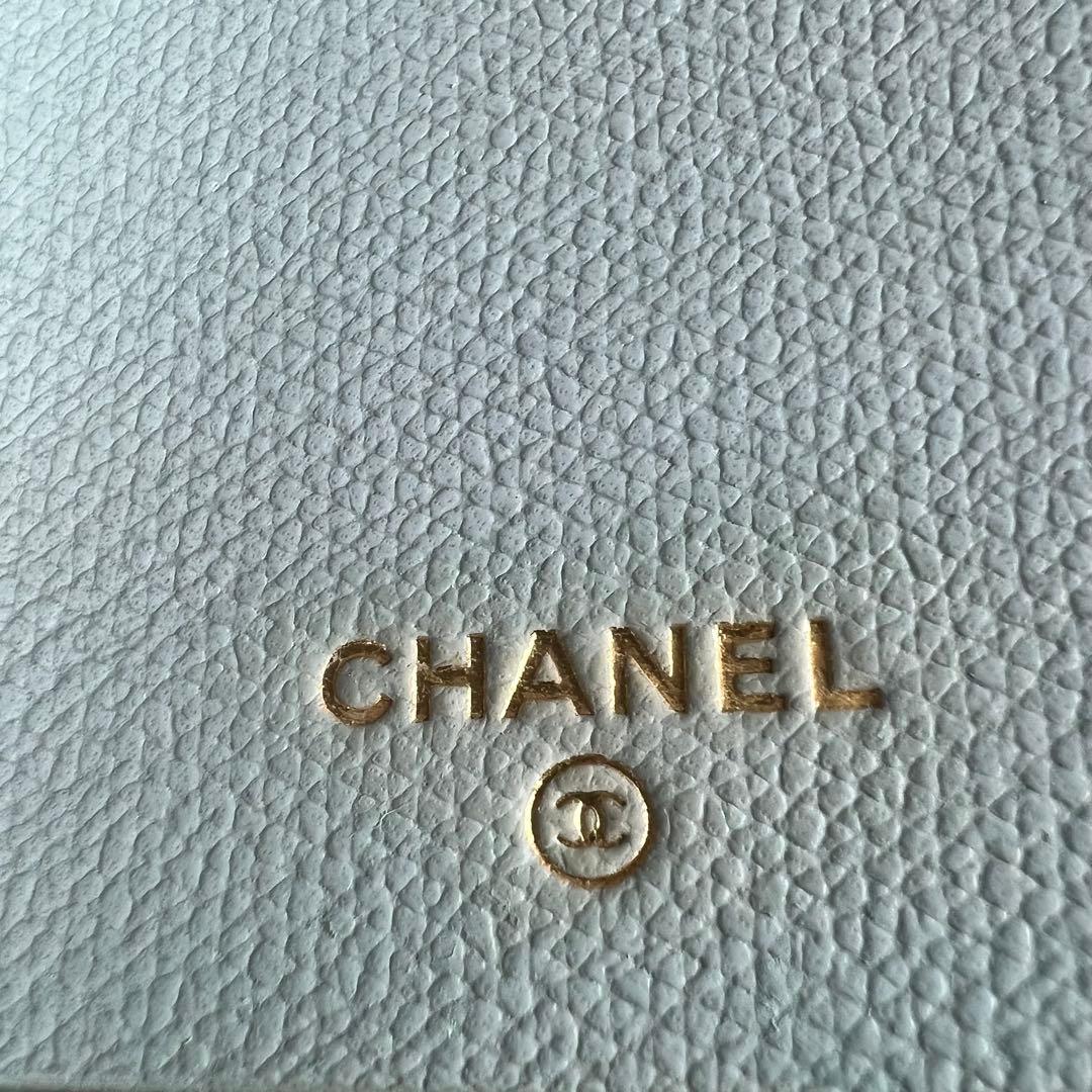 CHANEL ココマーク ココボタン レザー Wホック長財布