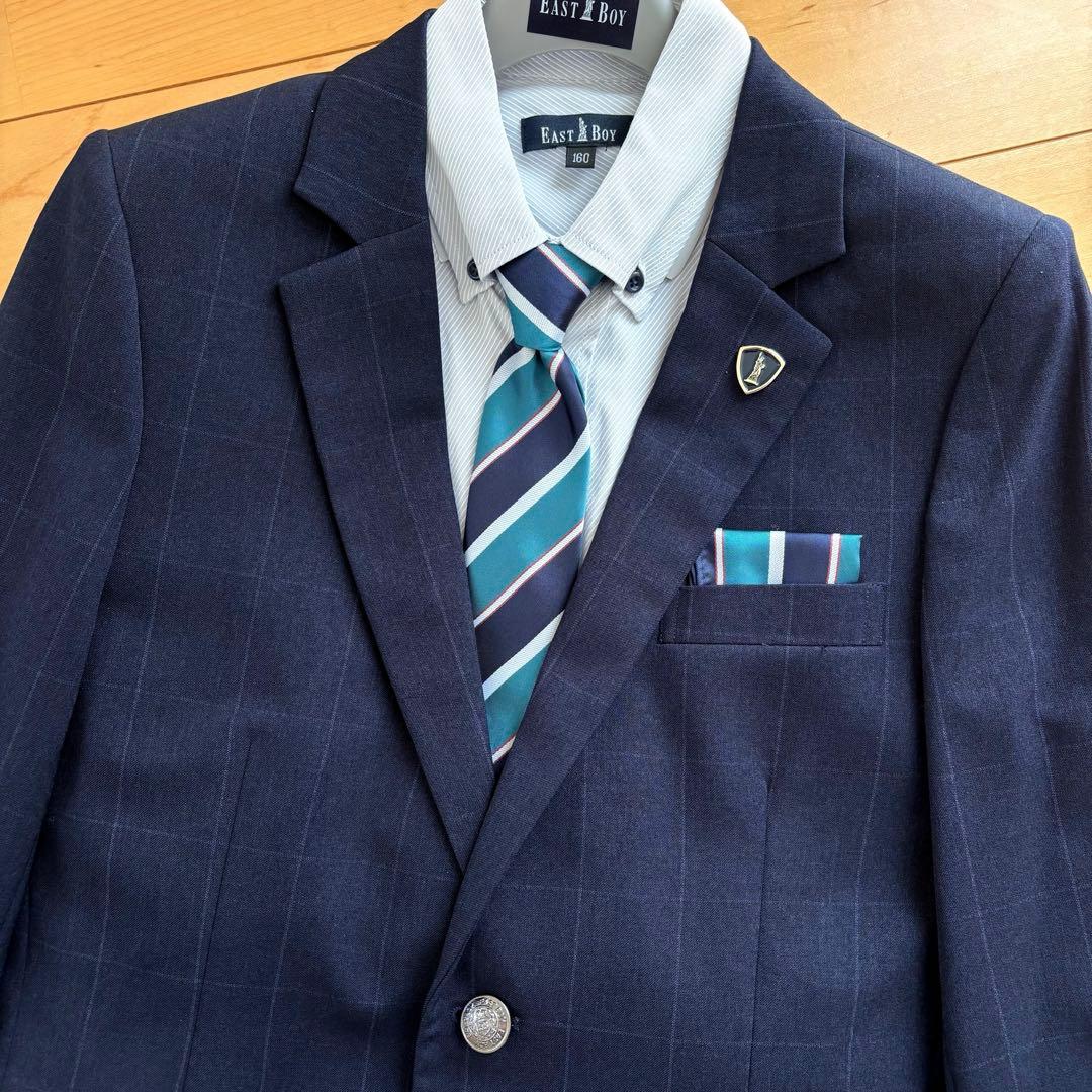【新品】 イーストボーイ キッズフォーマル スーツ 160 卒業式 男の子 完品