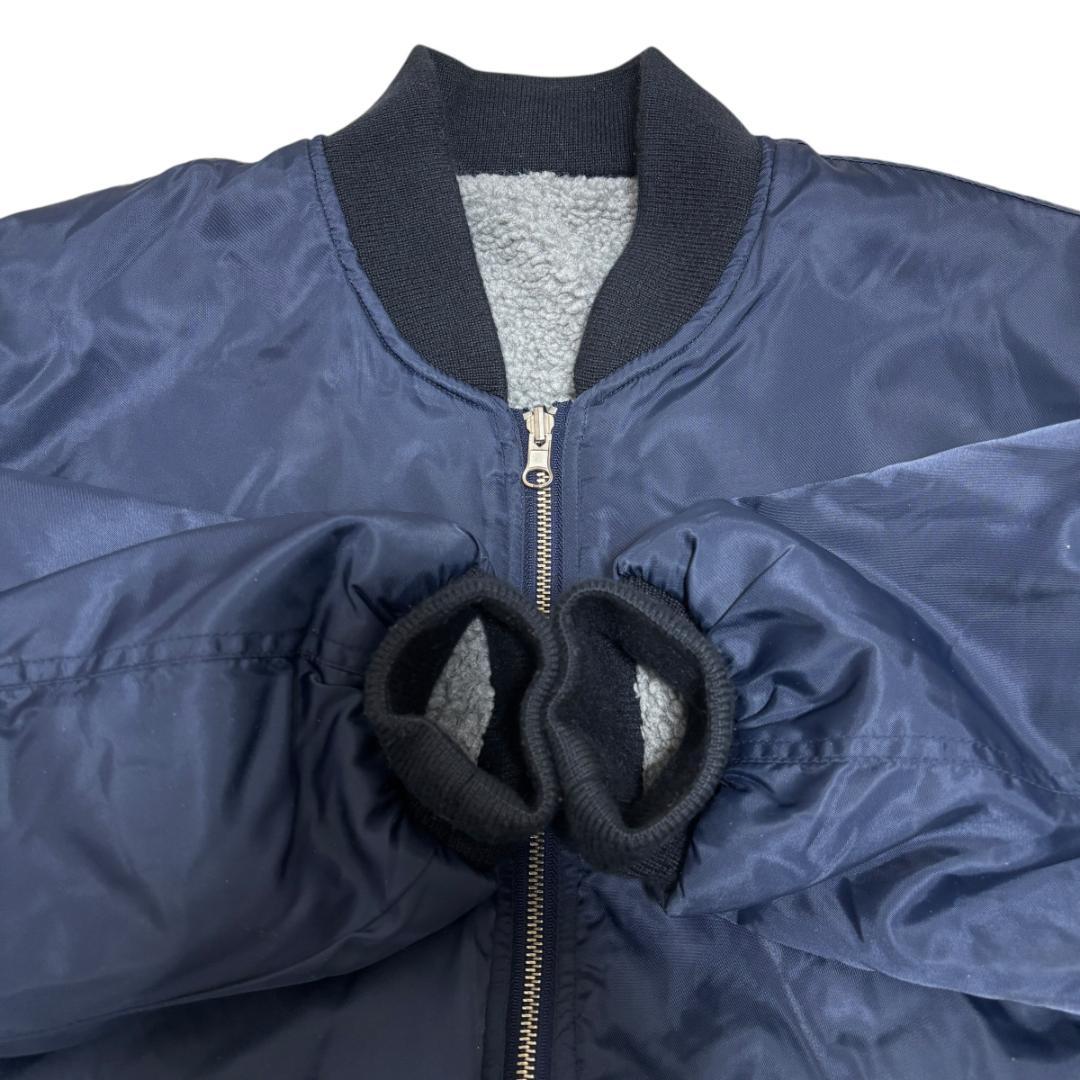 サントリーBOSSボスジャンMA-1 リバーシブル ボア フライトジャケット刺繍