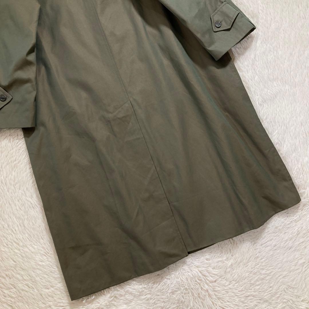 希少 バーバリーズ ステンカラーコート ノバチェック コットン 玉虫色