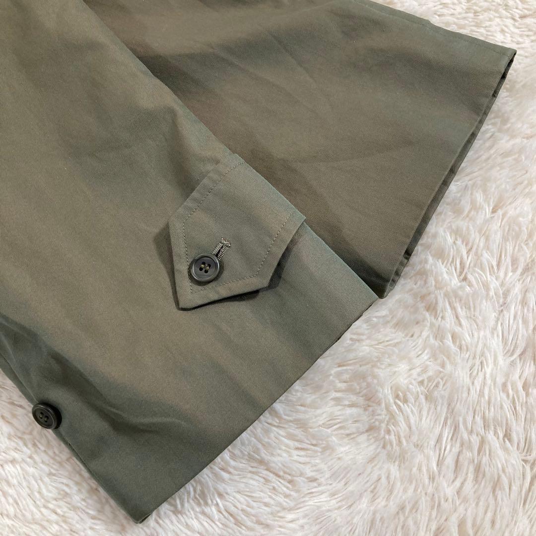 希少 バーバリーズ ステンカラーコート ノバチェック コットン 玉虫色