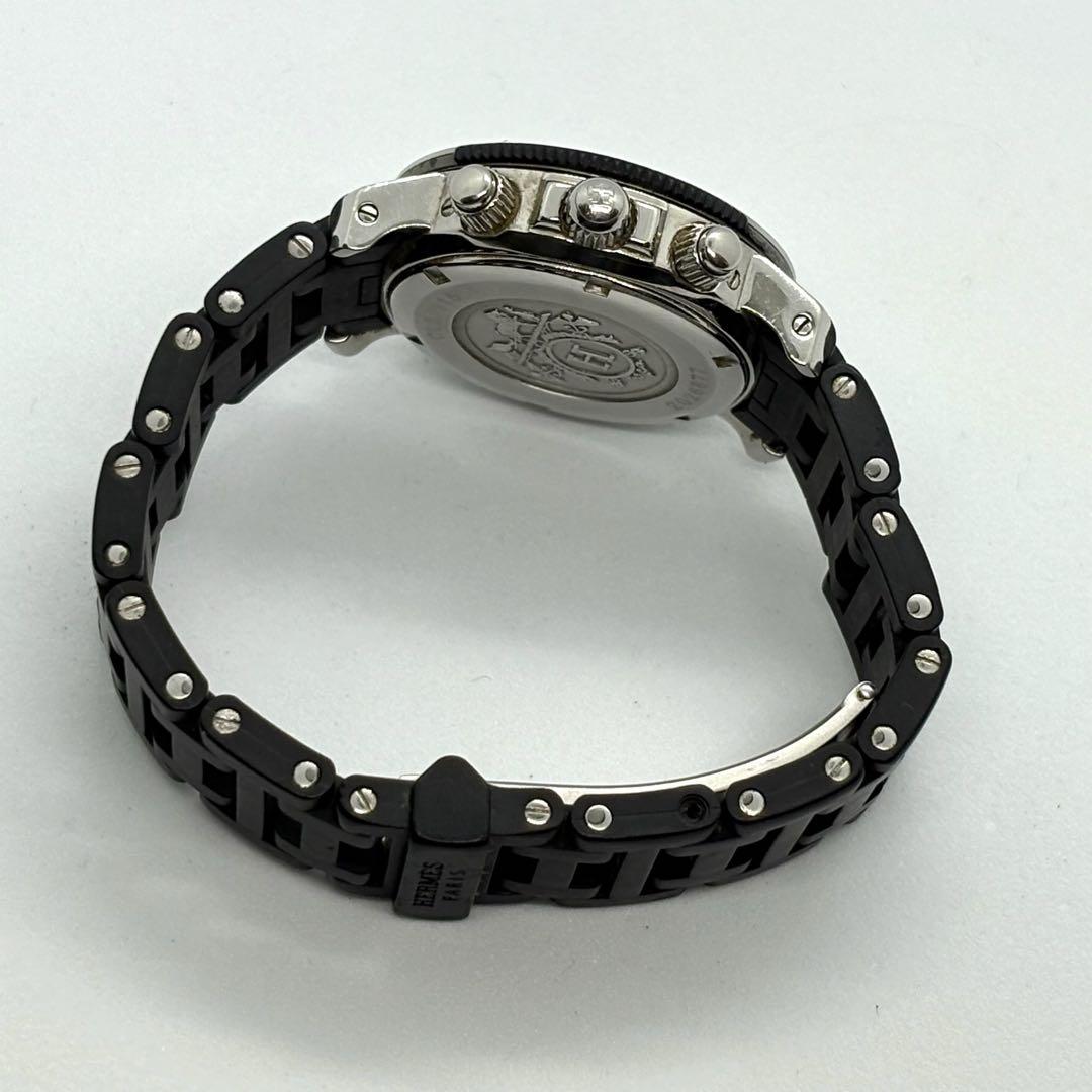 【稼働】エルメス クリッパー クロノグラフ CL2.310 ブラック文字盤