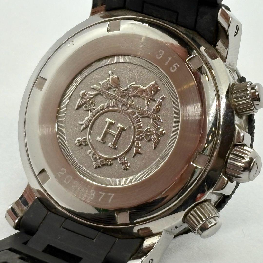 【稼働】エルメス クリッパー クロノグラフ CL2.310 ブラック文字盤