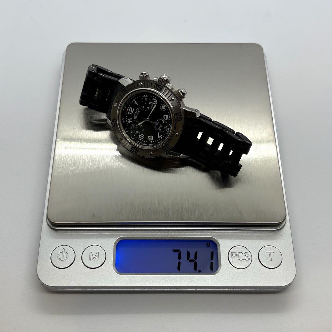 【稼働】エルメス クリッパー クロノグラフ CL2.310 ブラック文字盤