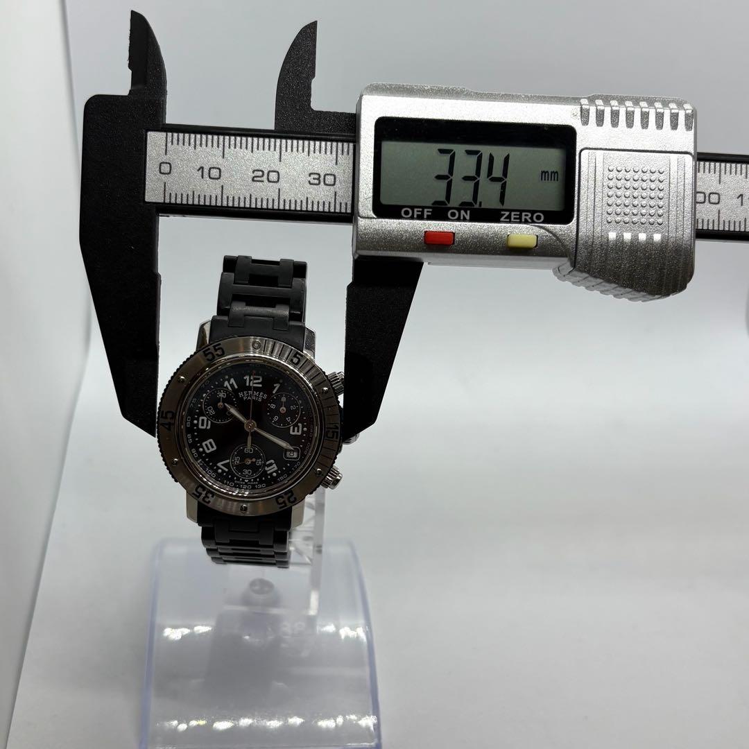 【稼働】エルメス クリッパー クロノグラフ CL2.310 ブラック文字盤