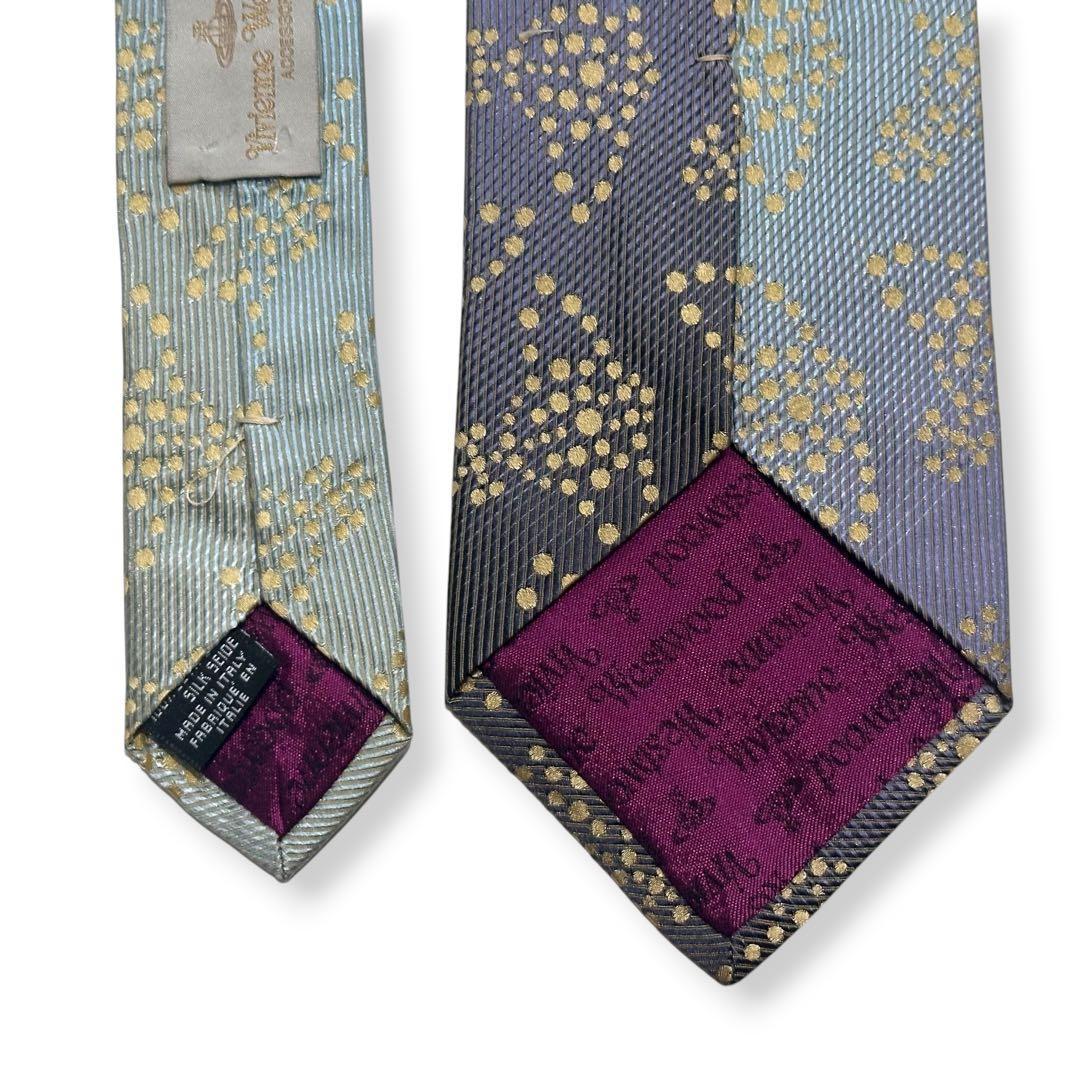 美品✨Vivienne Westwood ネクタイ　オーブ　光沢感　【E】