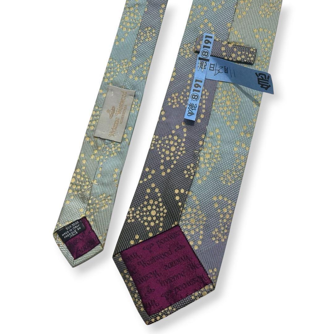 美品✨Vivienne Westwood ネクタイ　オーブ　光沢感　【E】