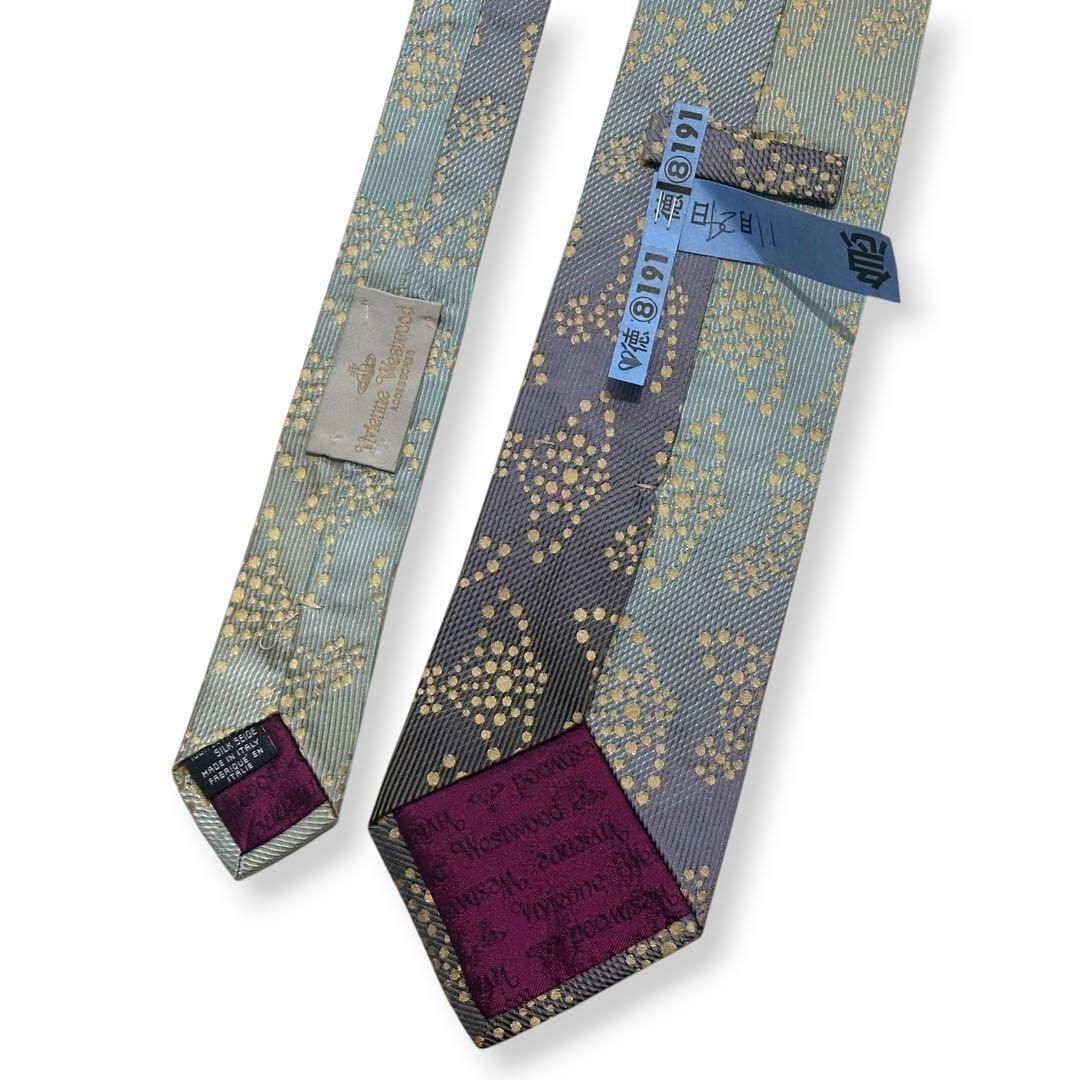 美品✨Vivienne Westwood ネクタイ　オーブ　光沢感　【E】