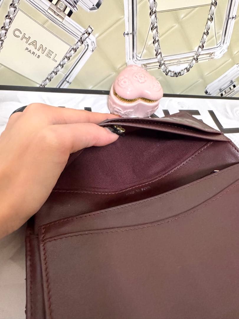 美品✨️CHANEL シャネルマトラッセラムスキン長財布✨️②