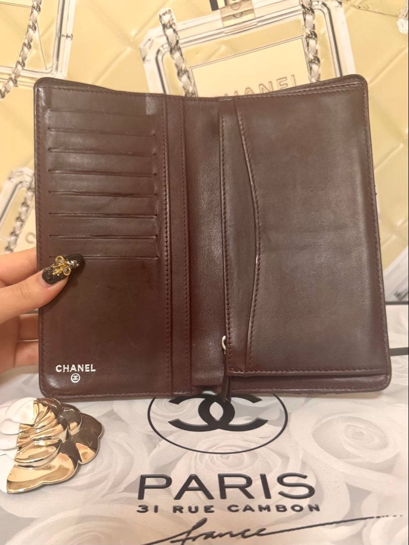 美品✨️CHANEL シャネルマトラッセラムスキン長財布✨️②