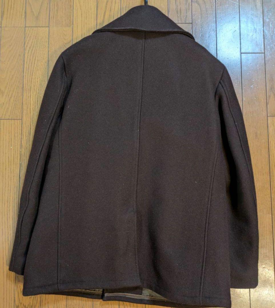 【値下げ】Schott　ピーコート　ダークブラウン　42