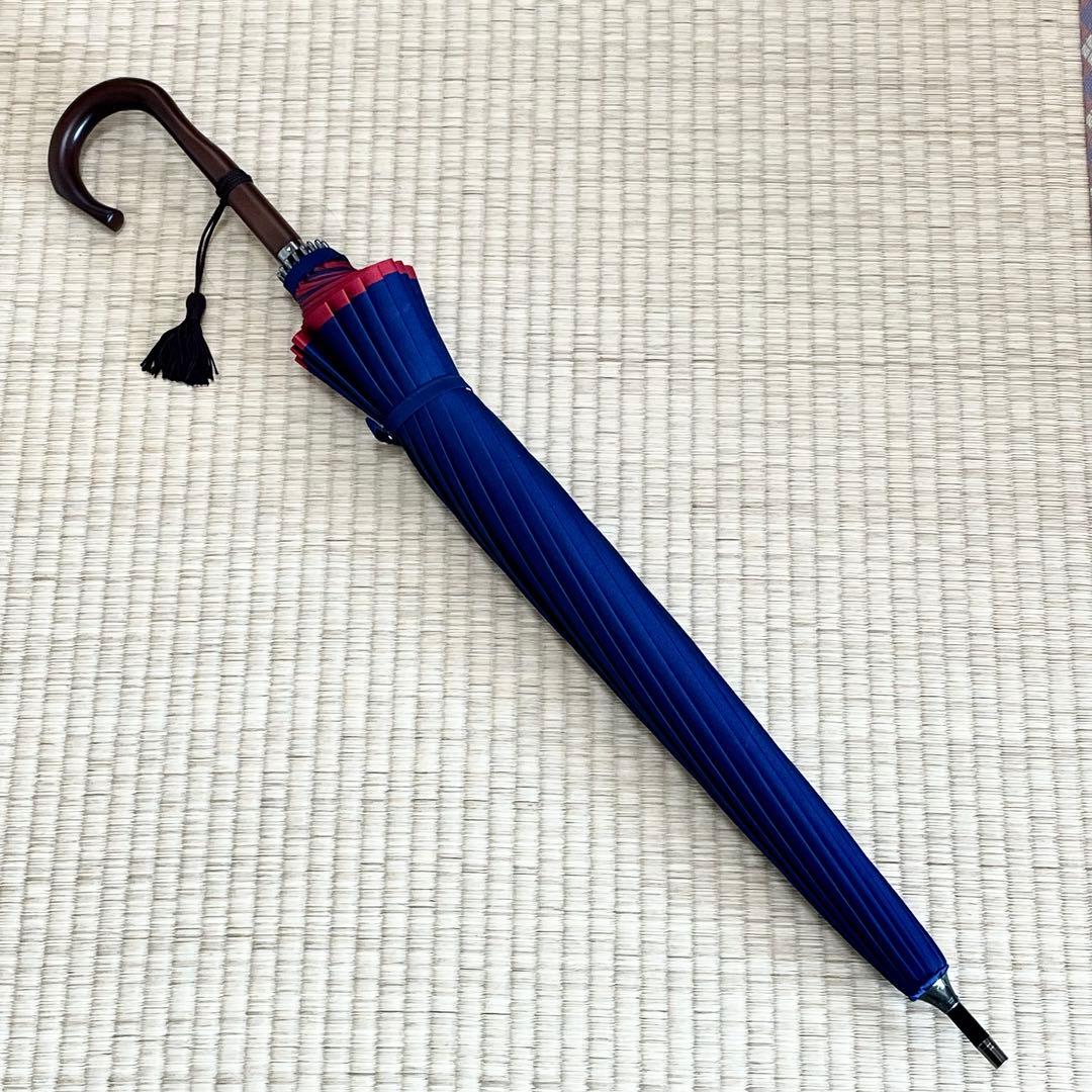 小宮商店「かさね」55cm 16本骨 甲州織 晴雨兼用 高級 日本製 手作り長傘