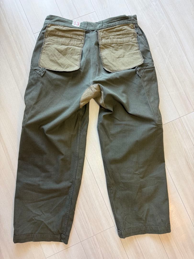 レ*ド様 フランス軍　後期型　M47 カーゴパンツ　ヘリンボーン　13サイズ　美