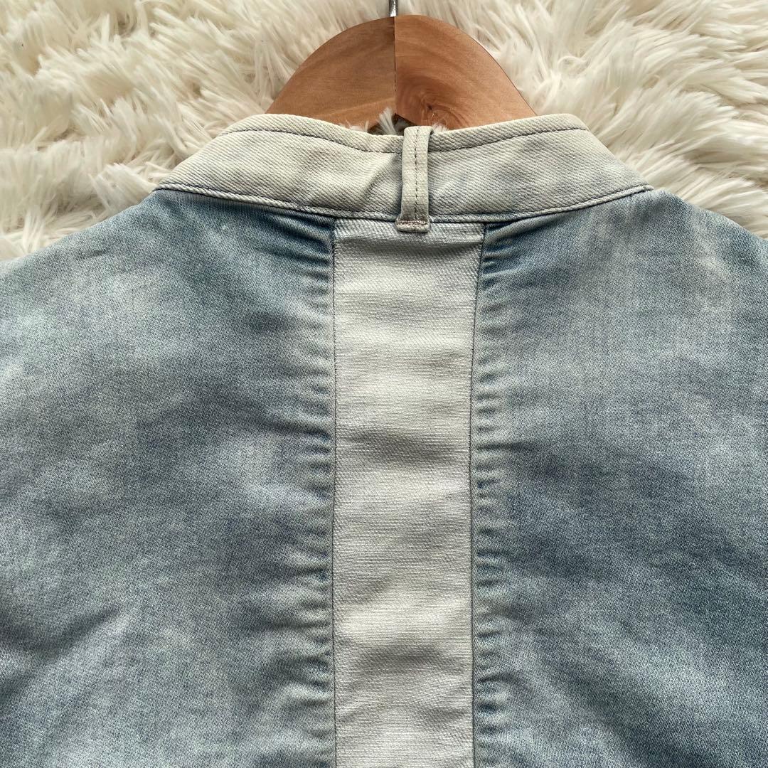 美品✨ディーゼル　デニム　ライダースジャケット　ジョグジーンズ　水色　L相当