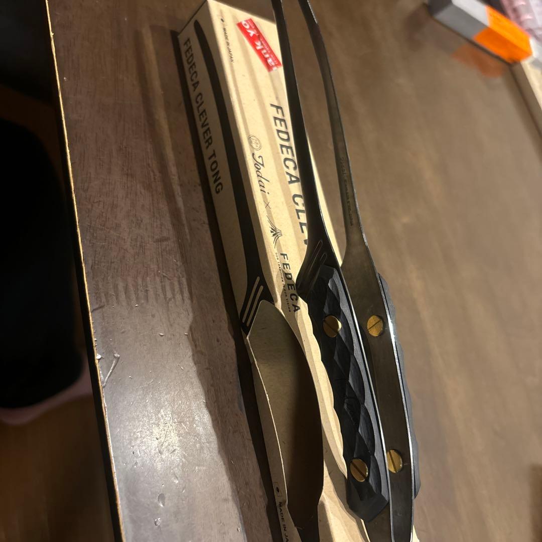 FEDECAトング 名栗 ブラック　 料理ナイフ　　名栗 ブラック