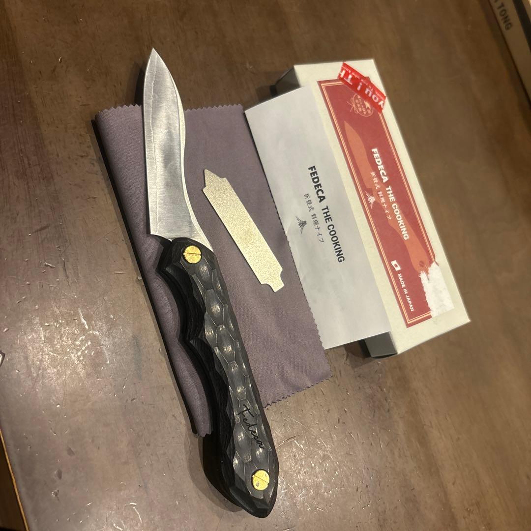 FEDECAトング 名栗 ブラック　 料理ナイフ　　名栗 ブラック