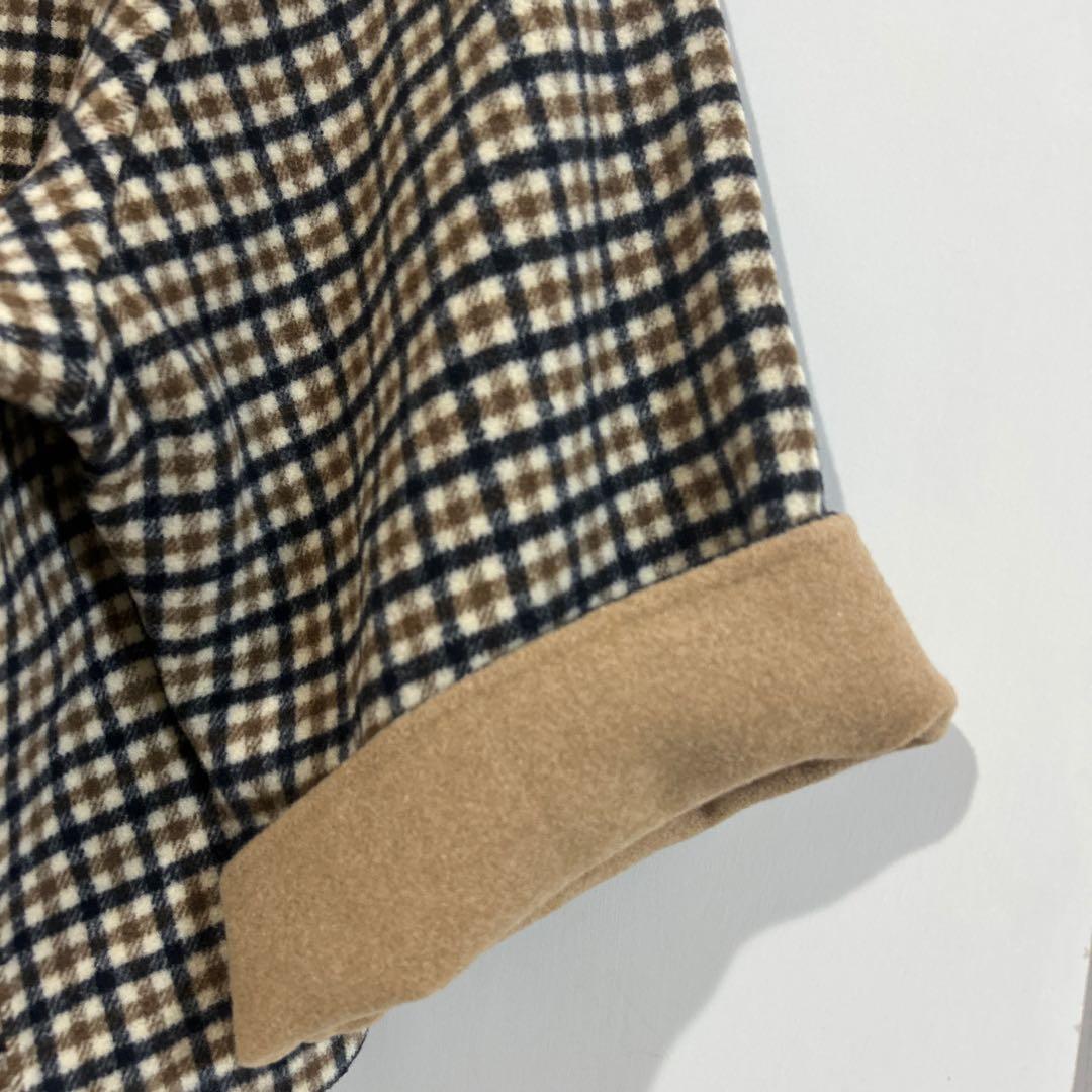 シップスエニー リバー スタンドカラー ポンチョ ショート コート