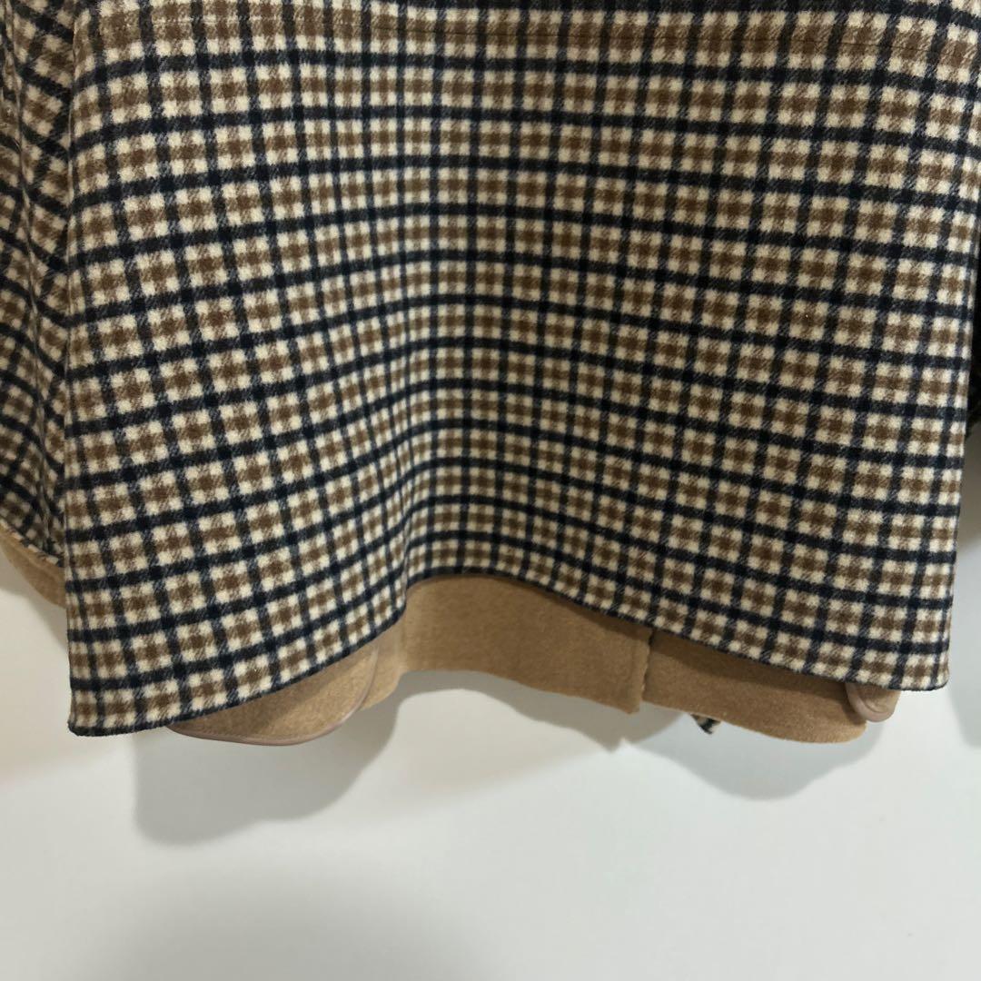 シップスエニー リバー スタンドカラー ポンチョ ショート コート