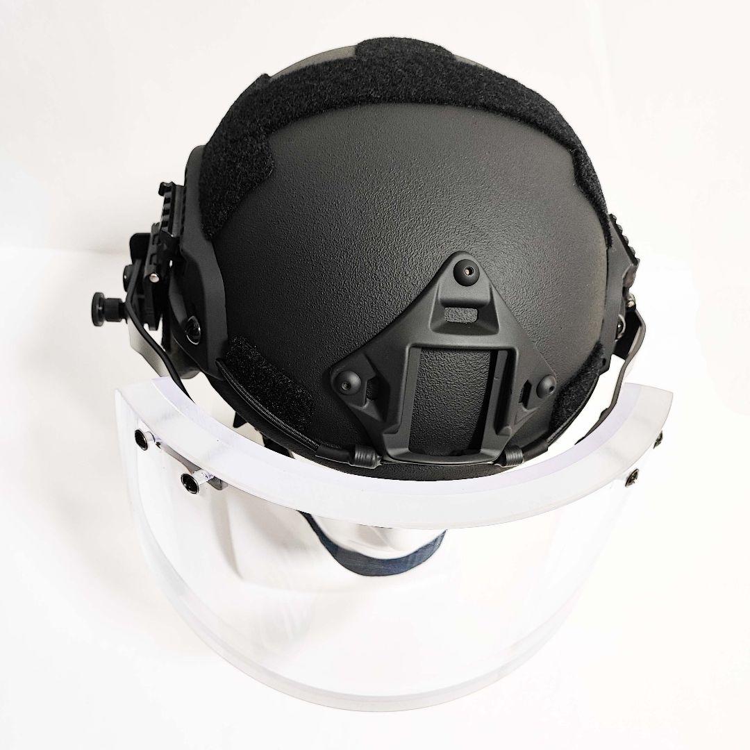 NIJ IIIA レベル3A 防弾バイザー 防弾シールド ヘルメット用
