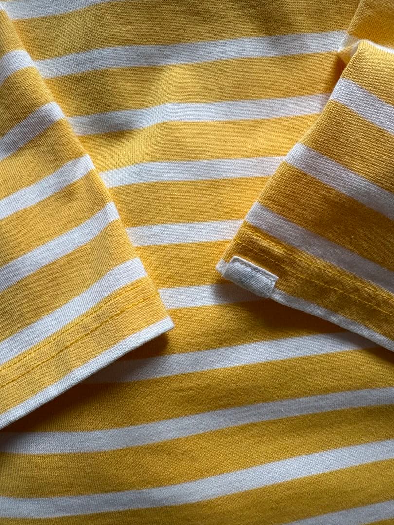 ヤ✨美品！タグ付き Oblada（オブラダ）イエローストライプ長袖Tシャツ