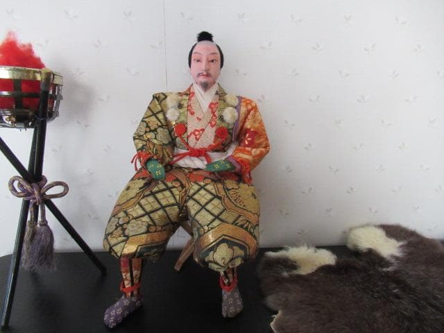 昭和レトロ　伝統的 五月人形 武士の姿