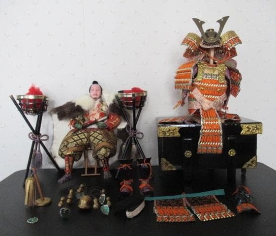 昭和レトロ　伝統的 五月人形 武士の姿