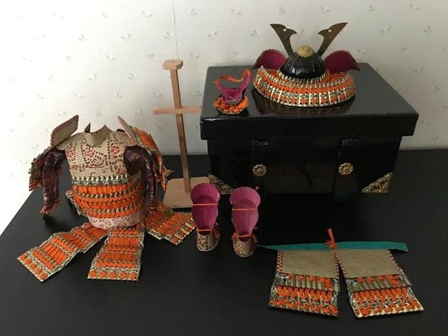 昭和レトロ　伝統的 五月人形 武士の姿