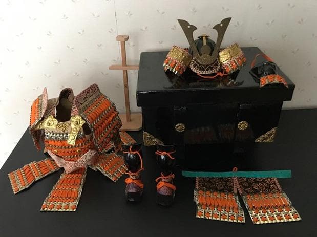 昭和レトロ　伝統的 五月人形 武士の姿