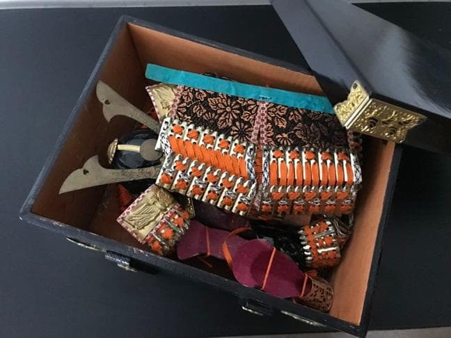 昭和レトロ　伝統的 五月人形 武士の姿