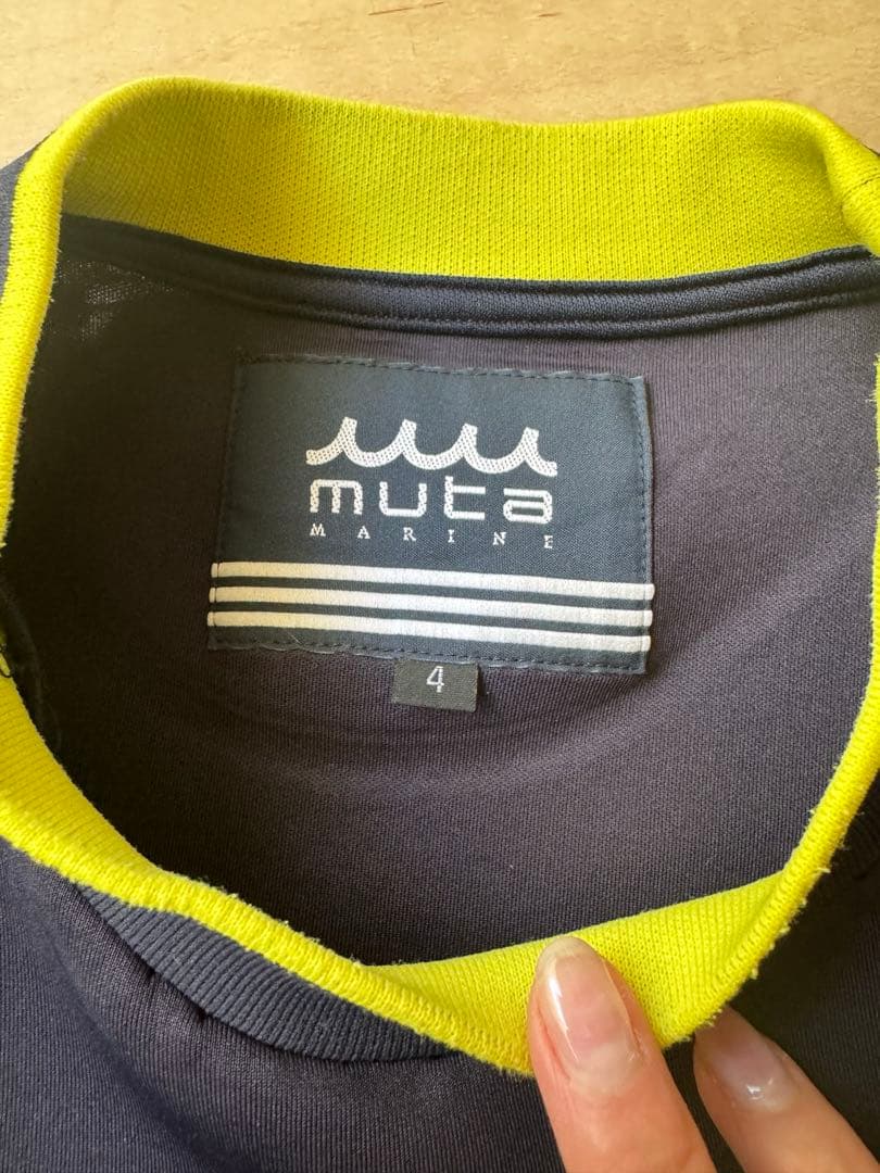 Muta Marine ロゴ入りジャケット サイズ4 ネイビー