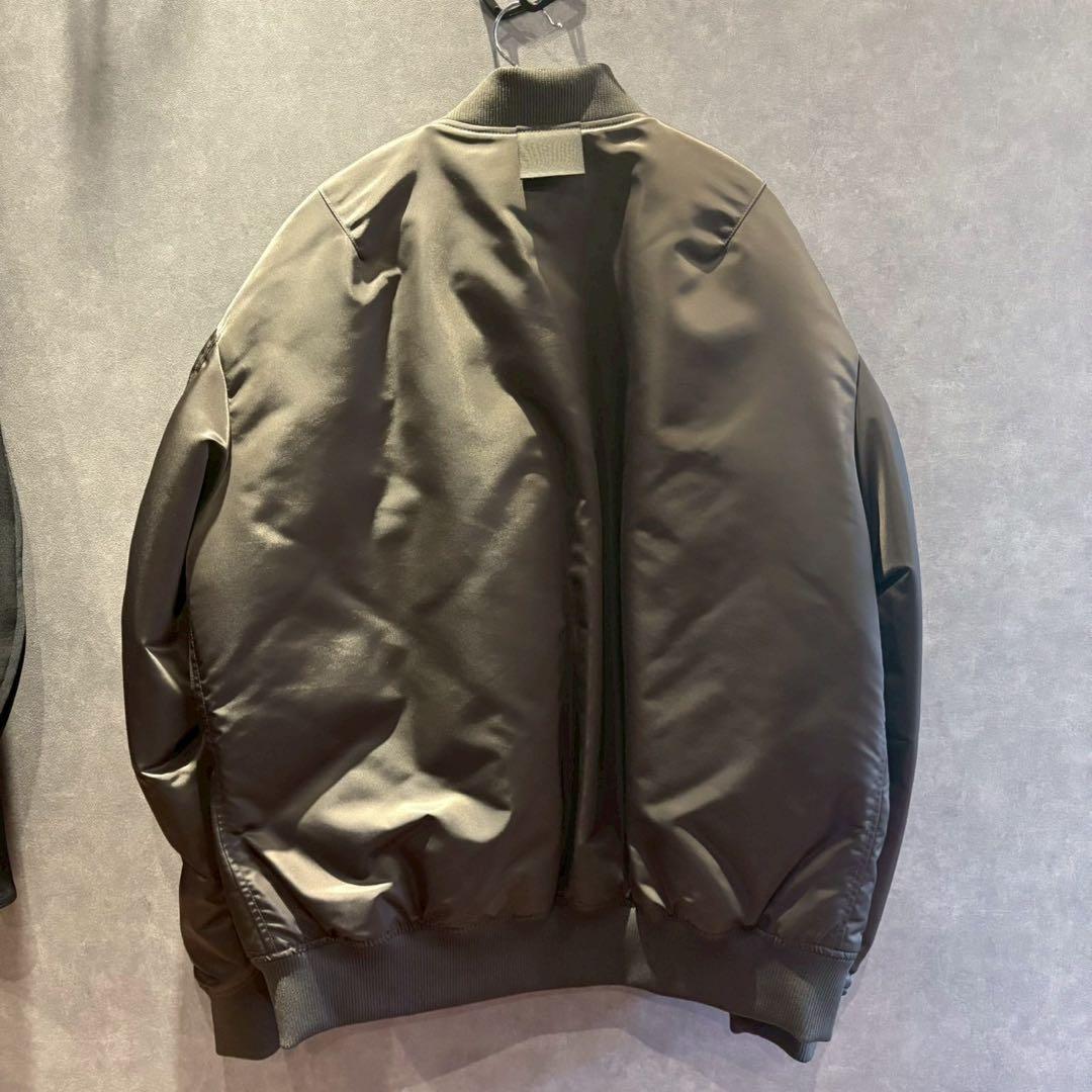 【XL】ハイブリッドダウンオーバーサイズMA-1ブルゾン +j グレー