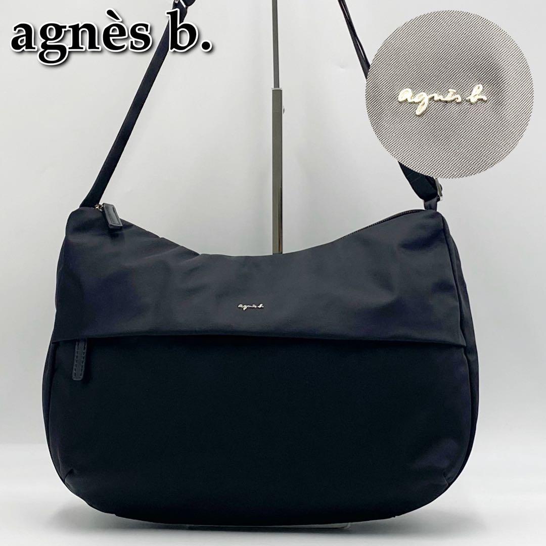 美品★agnès b. アニエス・ベーナイロンショルダーバッグ★128