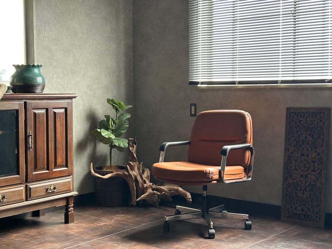 PLUS スイス製　デスクチェア　レトロ　アームチェア　ミッドセンチュリー IH