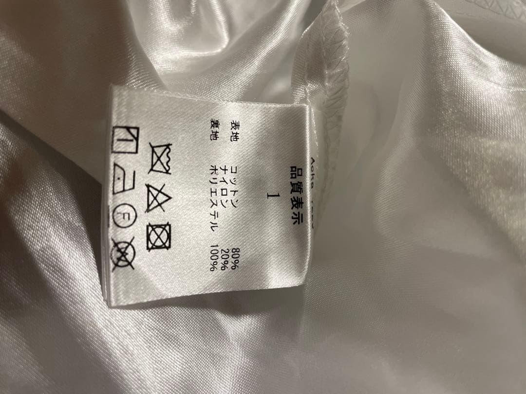 ワンピース Acka. flower lace drape one-piece