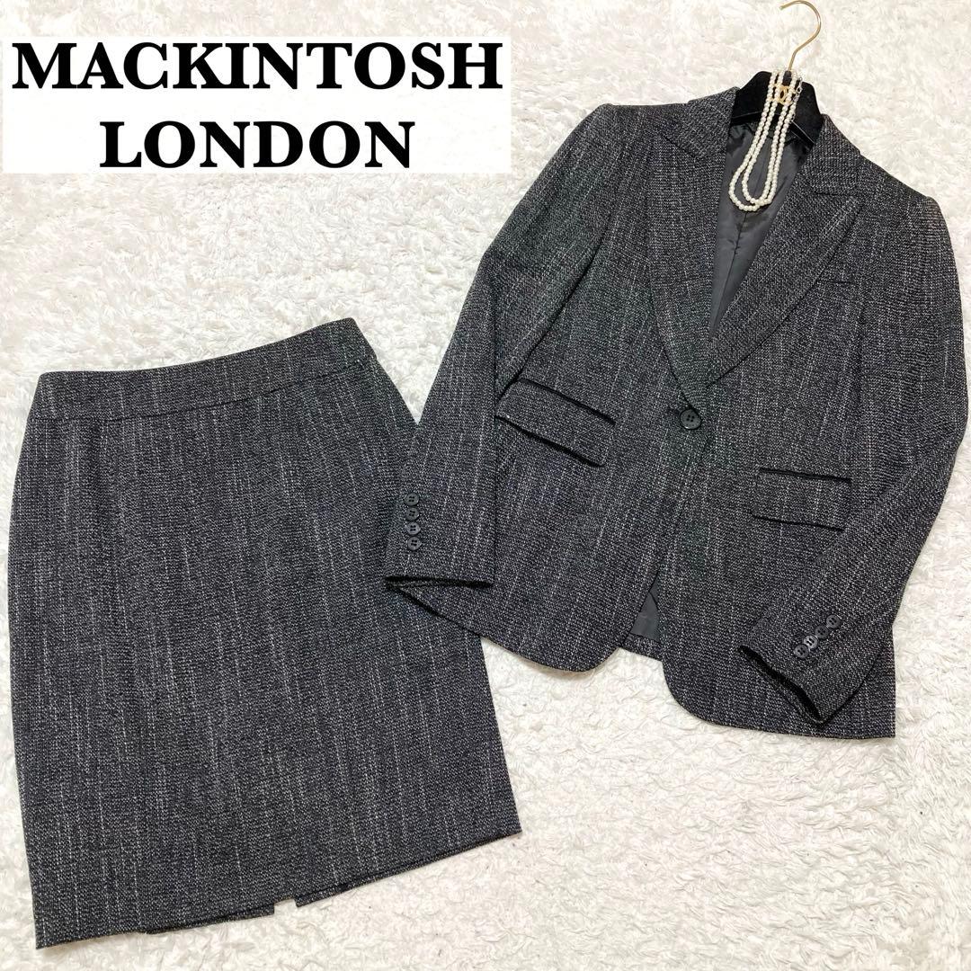 極美品♡ マッキントッシュロンドン スカートスーツ セットアップ ツイード 36