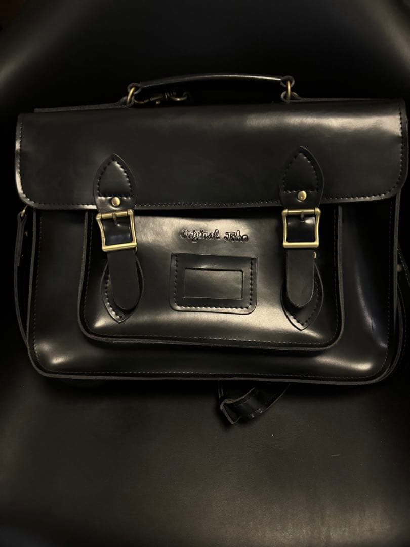 オリジナルジョン　サッチェルバッグ　イギリス　学生御用達風